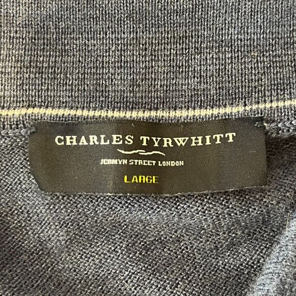 Charles Tyrwhitt Blue Men's Sweater - Picture 3 of 5